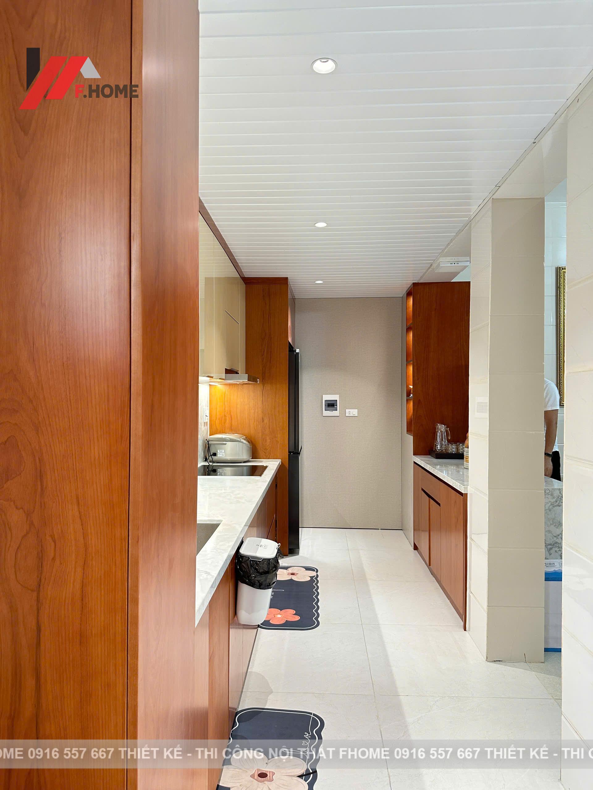Nhà cap 4 noi that plywood phu veneer go do