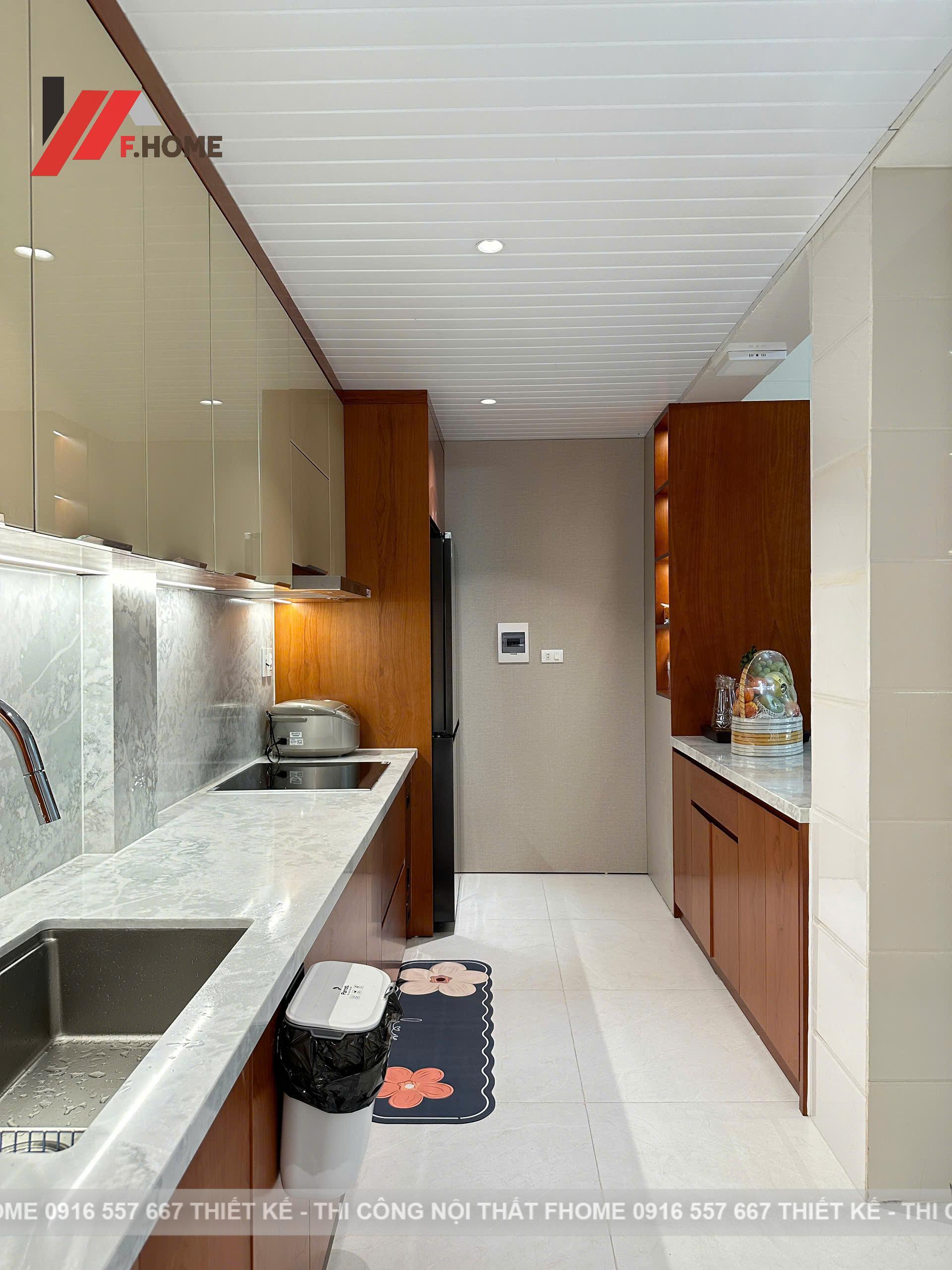 Nhà cap 4 noi that plywood phu veneer go do