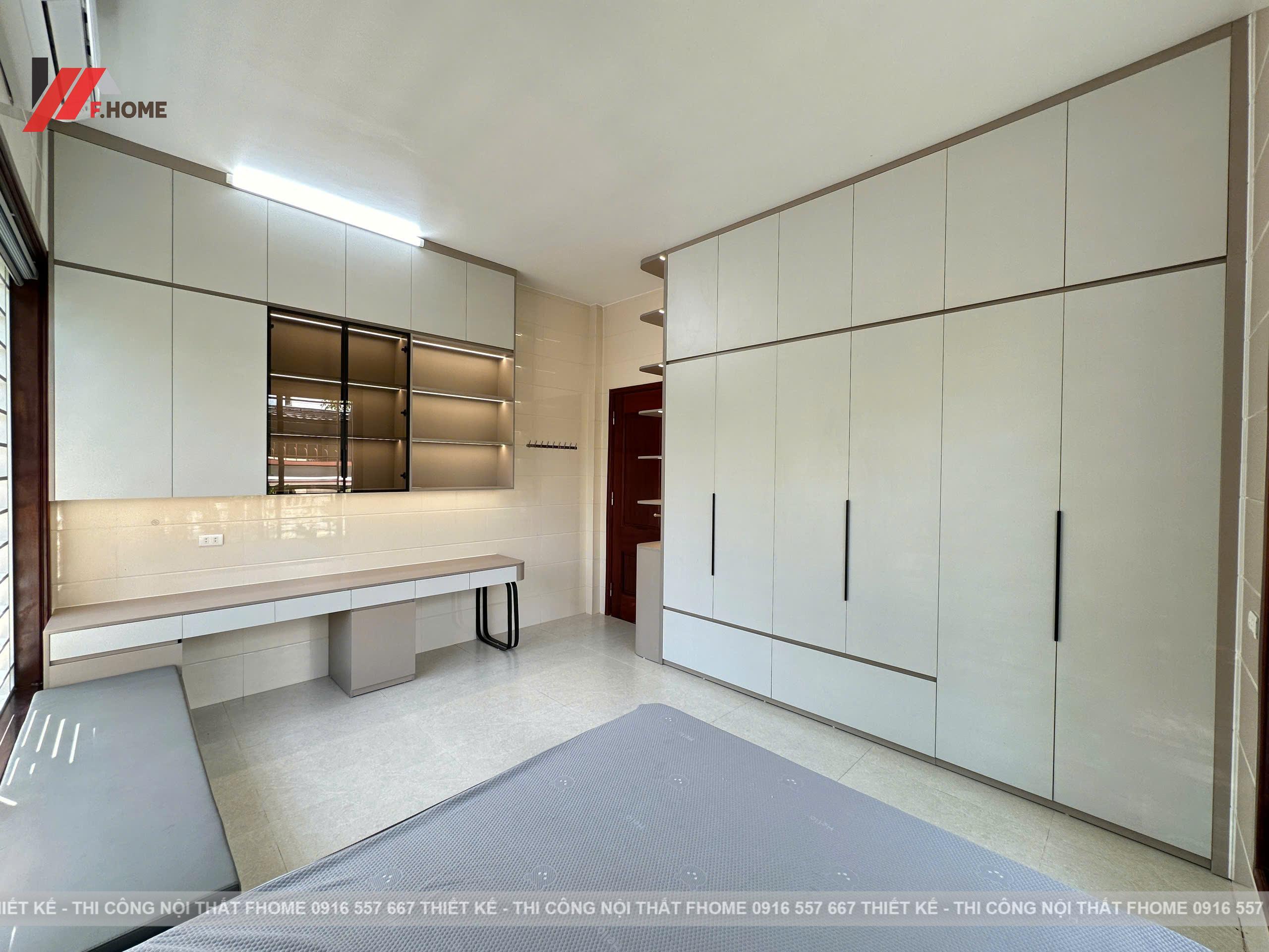 Nhà cap 4 noi that plywood phu veneer go do