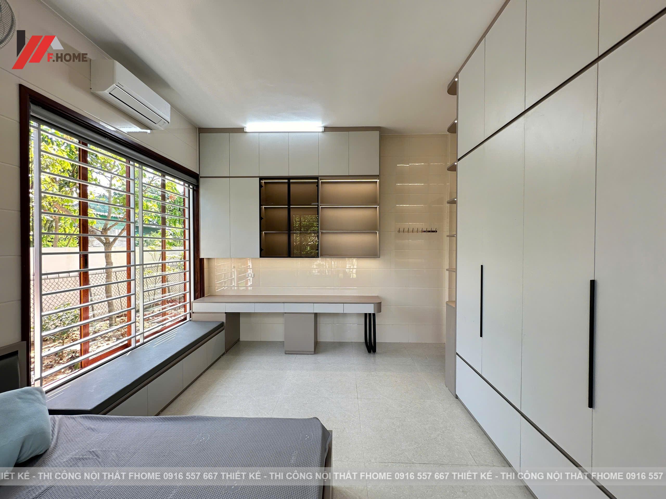 Nhà cap 4 noi that plywood phu veneer go do