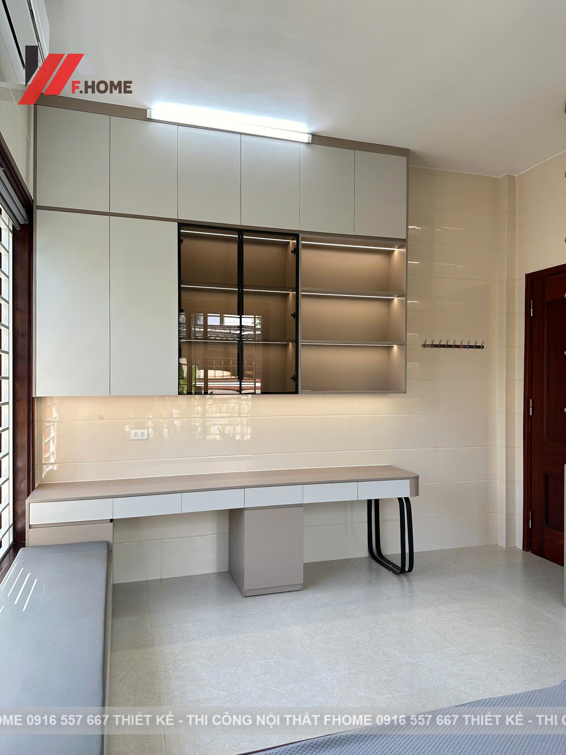 Nhà cap 4 noi that plywood phu veneer go do