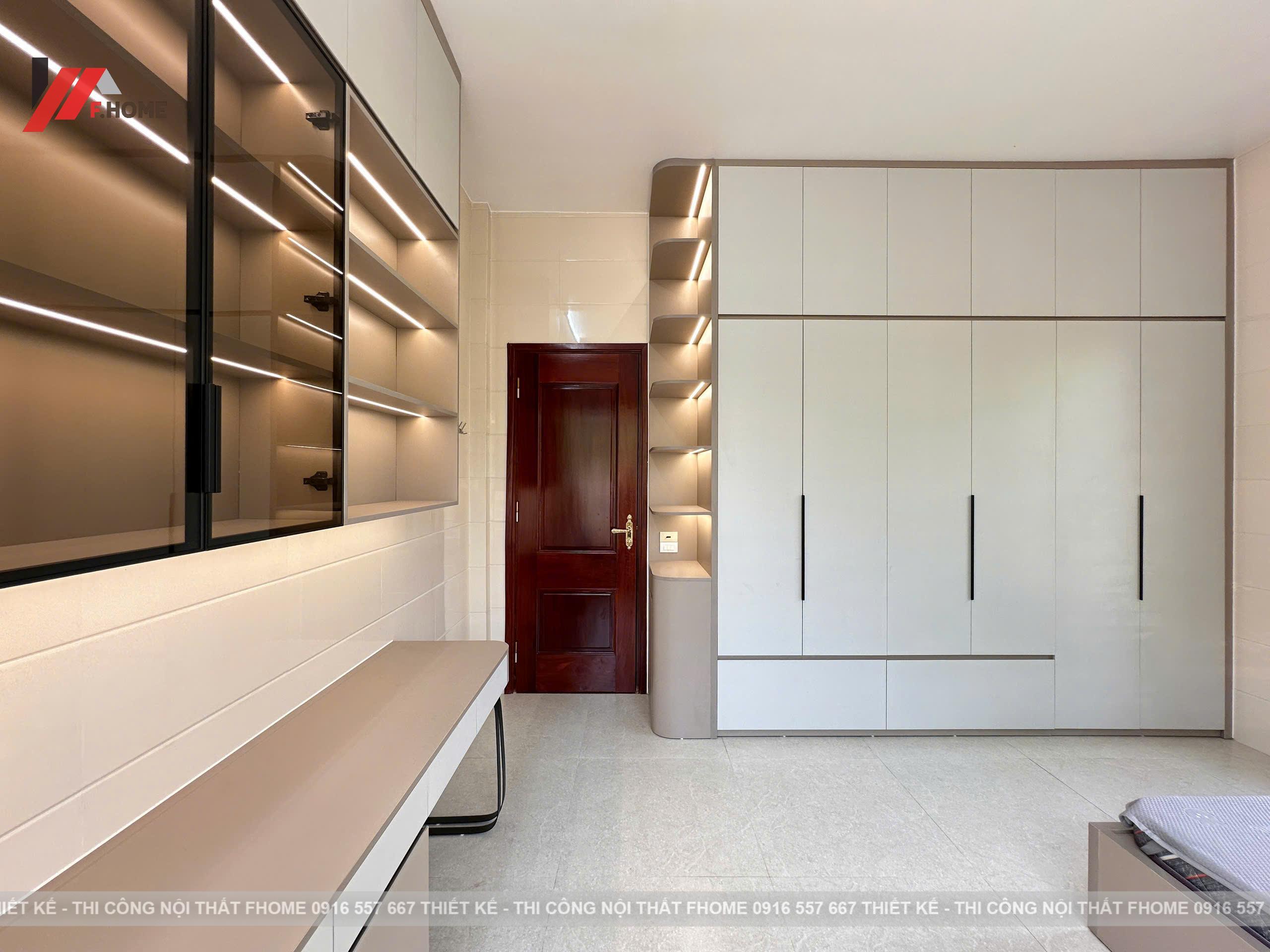 Nhà cap 4 noi that plywood phu veneer go do